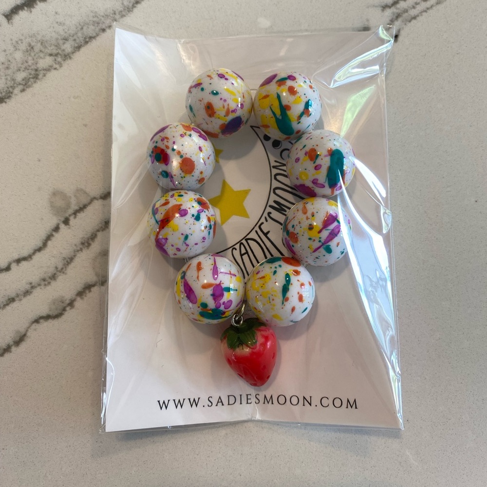 NWT Stella Cove Jawbreaker Bubblegum Bead Bracelet